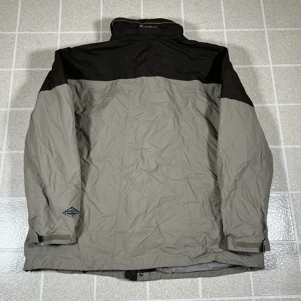 Columbia Jacket Men 2XL Beige Black Bugaboo Omni-Tech Nylon Shell